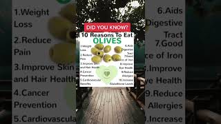 10 Reasons To Eat Olives | Health Tips #shorts