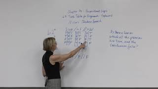 6.4 Truth Tables for Arguments Explained - Campbell