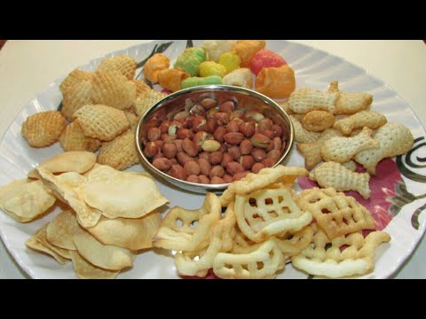 Oil free chips, snacks recipe/Roasted snacks recipe/Roasted peanuts