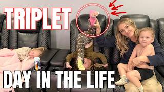 A Day in the Life With Triplets… and One Broken Leg