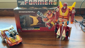 G1 Transformers Hot Rod Review and how to tell 1986 Hot Rod from 1987 Targetmaster Hot Rod