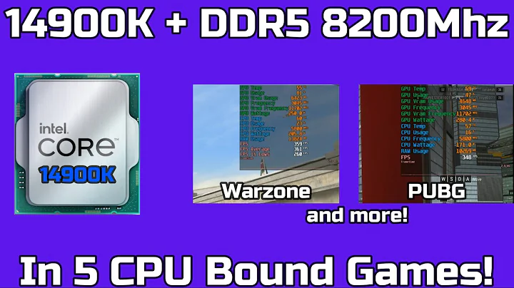 Sự đối đầu giữa 14900K + DDR5 8200Mhz và các trò chơi nặng CPU!