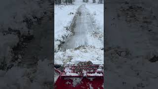 Second pass plowing the road…late winter storm in NorCal