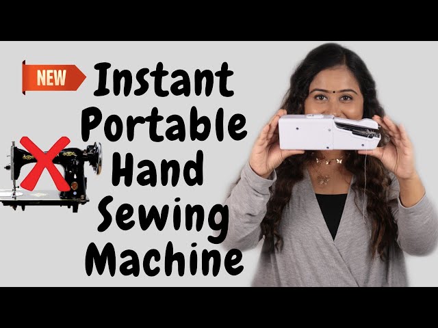 Portable Sewing Machine Review (in Hindi), How to use mini sewing machine