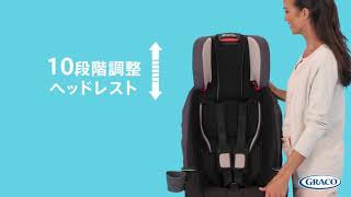 GRACO (グレコ) ロングユースチャイルドシート マイルストーン アルミニウム GR 【新生児から12年間買い替えなしでこれ1台】 カップホルダー付 67166