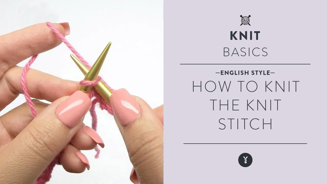 How to Knit Stitch (k) in Knitting 