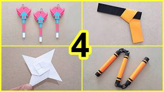 Kağit Ori̇gami̇ 4Ü 1 Arada Ori̇gami̇ Tutori̇al Paper Crafts