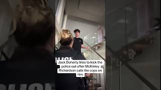 Jack doherty tries to kick the police #jackdoherty #mckinleyrichardson #breakup #fyp #viralshorts