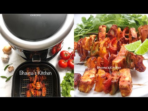 How to Make Paneer Tikka Kebab in Air Fryer Video Recipe | Bhavna's Kitchen