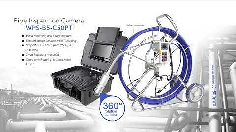New 2021 Drain Sewer Camera pan and tilt rotation pipe inspection camera with 512Hz transmitter B5