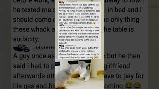 His requests before the first date… I nearly fainted from the audacity 😭