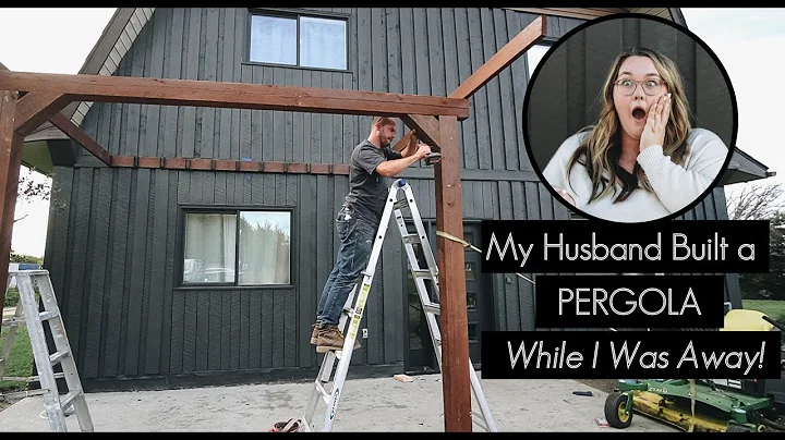 Building A Pergola on a Concrete Patio | DIY concr...