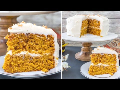 Pumpkin Toffee Crunch Cake