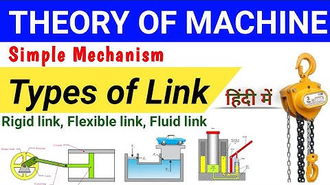 Types of link | Rigid link | Flexible link | Fluid link | Simple Mechanism | Theory of Machine