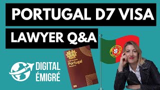 D7 Visa Portugal 2021: Residency With Passive Income (Lawyer Q&A)