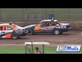 Modified sedans mark carlin backs it in  kingaroy speedway