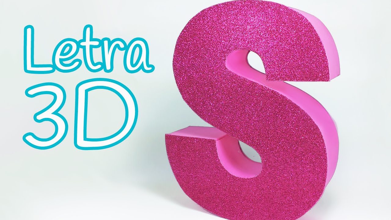 Manualidades: LETRAS en 3D para decorar tu cuarto - Innova 