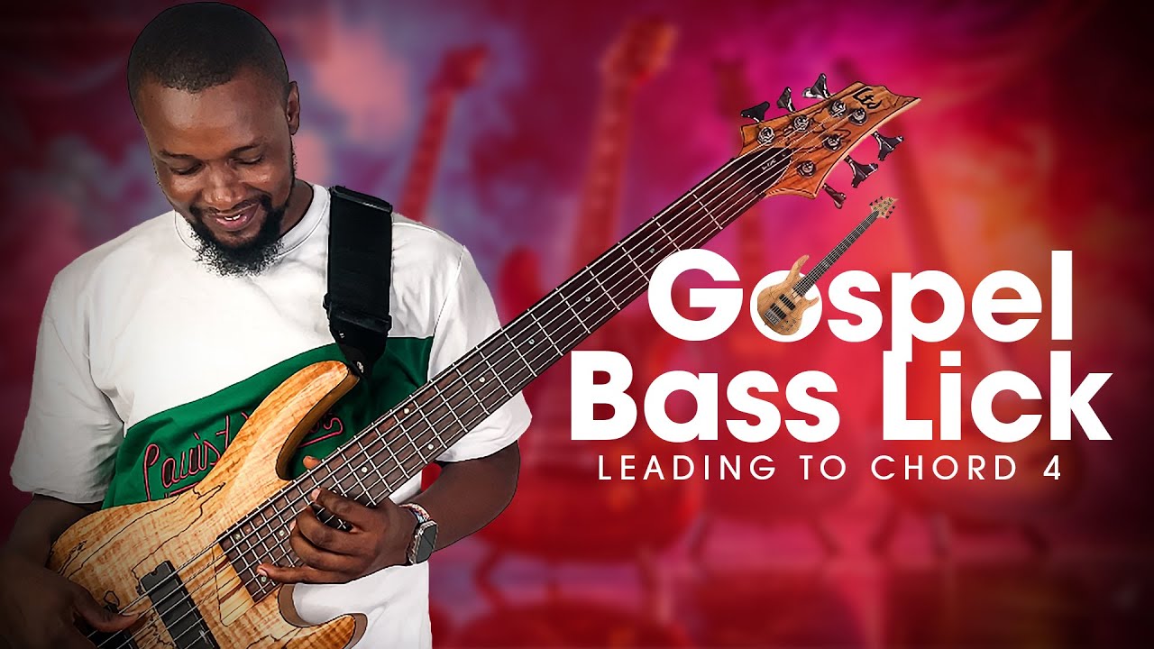 Gospel Bass Lick Leading To Chord 4 - YouTube