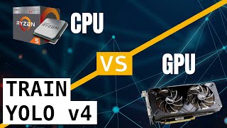CPU vs GPU (Training YOLO v4). How much faster is the GPU