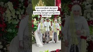 Pria Ini Nikahi Dua Wanita Sekaligus, Pernikahannya Jadi Sorotan!”#shorts #funny #viralvideo