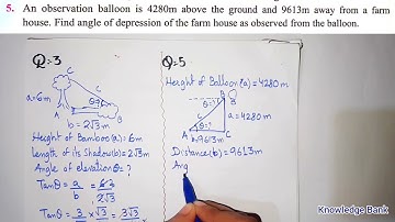 Exercise 30.5 Class 10 question 4 maths | Ex 30.5 Class 10 q 4 5 trignometry Maths Sindh Board