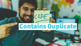 Contains Duplicate | Leet Code | Top Interview Questions