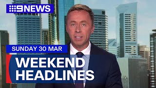 Teens killed after crashing stolen car;  Search for Myanmar earthquake survivors | 9 News Australia