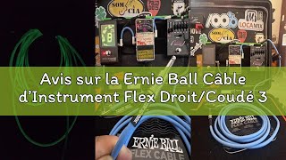 Avis sur la Ernie Ball Câble d’Instrument Flex Droit/Coudé 3m - Bleu