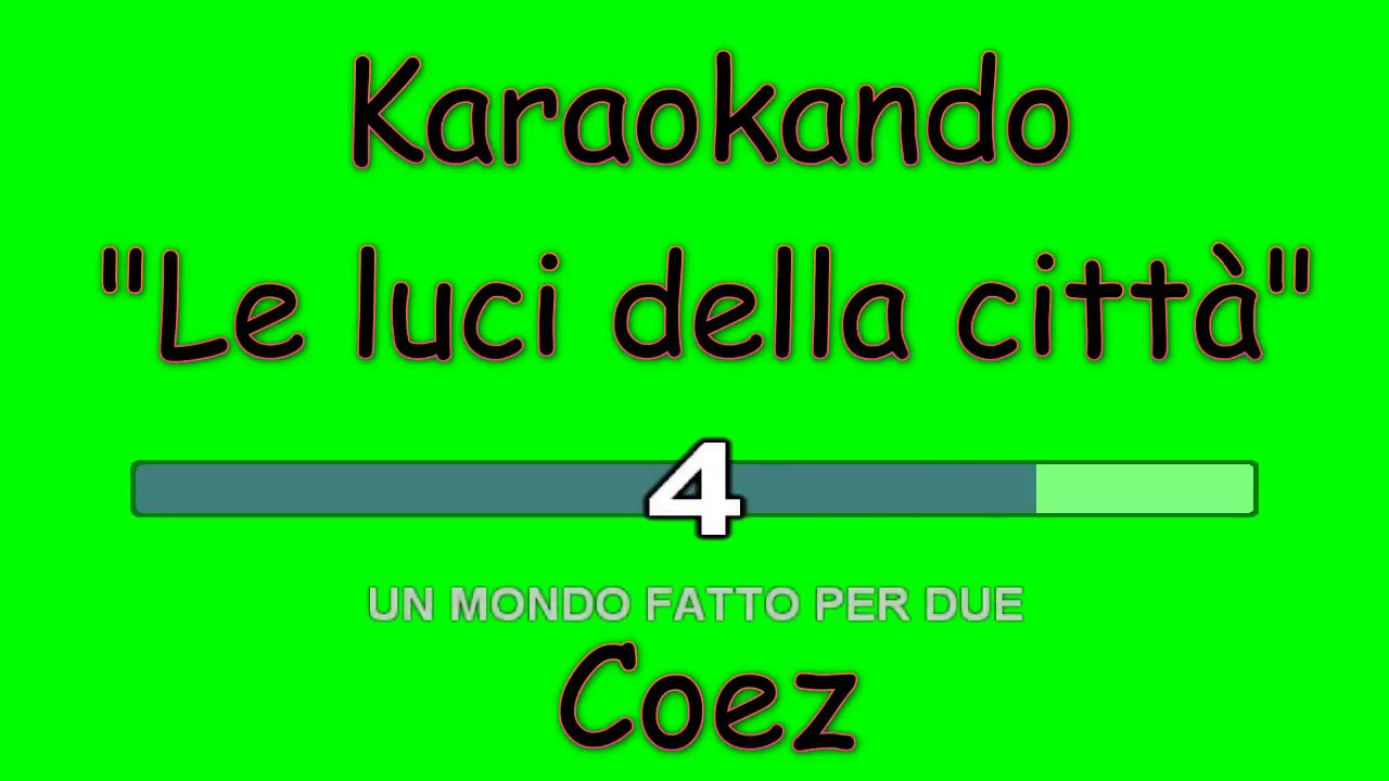 le luci della città accordi