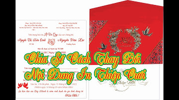 Chia Sẽ Cách Thay Đổi Nội Dung IN THIỆP CƯỚI Cho Người Mới Bắt Đầu /1001 Nội Dung IN THIỆP CƯỚI