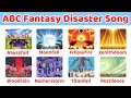 ABC Fantasy Disasters Song 🌑 Abyssfall Bloodrain Chaosurge Doomquake | Kids Safety Cartoon A-Z