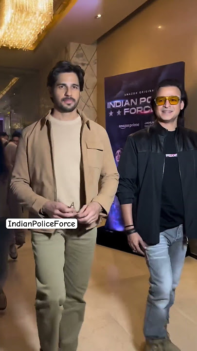 Sidharth Malhotra and Vivek oberoi at Indian Police Force trailer launch #shorts