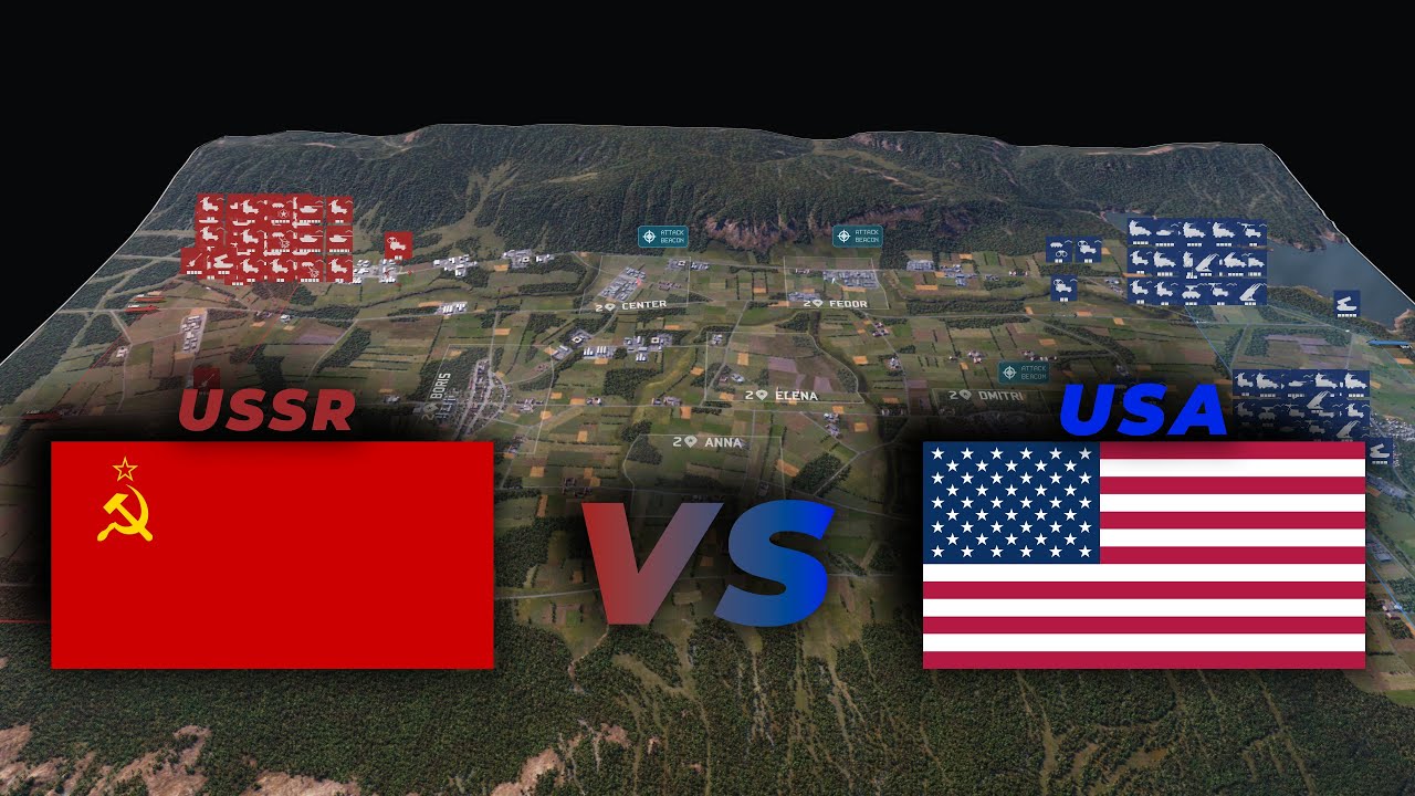 150.000 USSR vs 150.000 USA | WARNO
