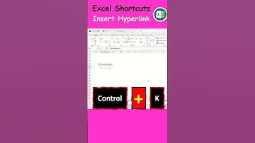 How to Launch Insert Hyperlink Dialogue box using Keyboard Shortcuts in MS Excel
