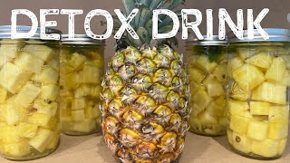 Pineapple detox water. #detoxwater #pineapple