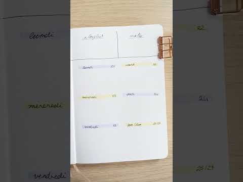 Bullet Journal - Weekly spread Août 2023 #Shorts