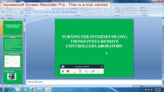 IEEE 2016-2017 EMBEDDED TURNING THE INTERNET OF MY THINGS INTO A REMOTE CONTROLLED LABORATORY