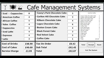How to Create Cafe Management Systems Using VBA in Excel - Full Tutorial