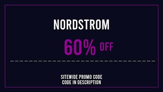 Nordstrom Promo Code 2025 March