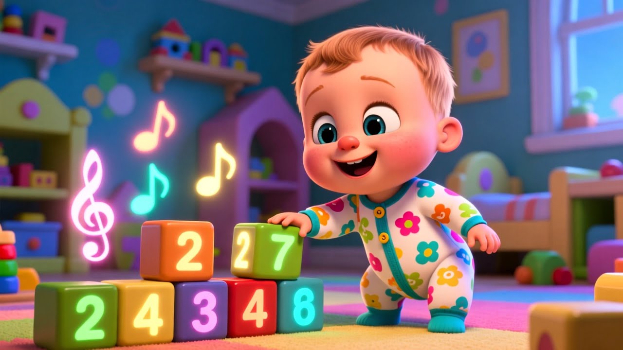 Holiday Lights Learning 🎄✨ Fun Kids Song | Learn ABCs & Numbers for Toddlers