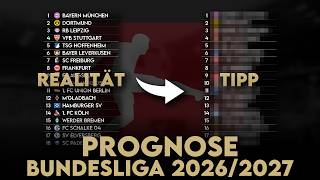 Bundesliga Prognose 2026/27: Wer wird Meister, wer steigt ab, wer überrascht | Abschlusstabelle