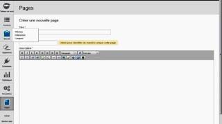 Comment créer une page sur Osclass