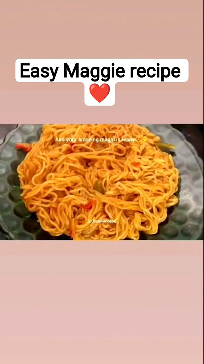 easy Maggie recipe ❤️#youtubeshorts #cooking #maggie #foodie