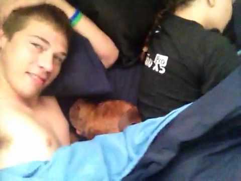 Cuddling with Mac and Gray