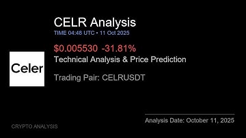 CELR (CELRUSDT) Technical Analysis - Price Prediction & Buy or Sell October 11, 2025