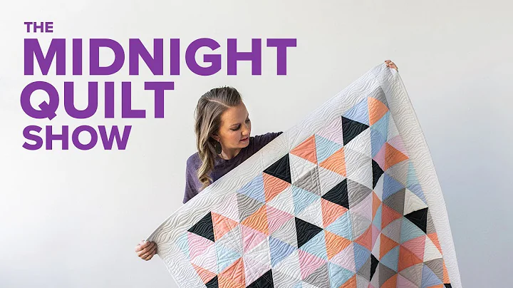 A MODERN Triangle Quilt | S6E3 Midnight Quilt Show...