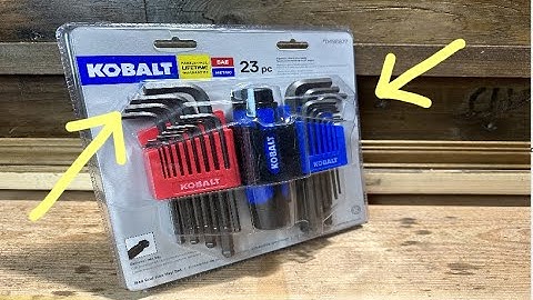 Kobalt 23 pieces ball end hex key set Unboxing/Testing /#0498877/everything you need to know /ASMR