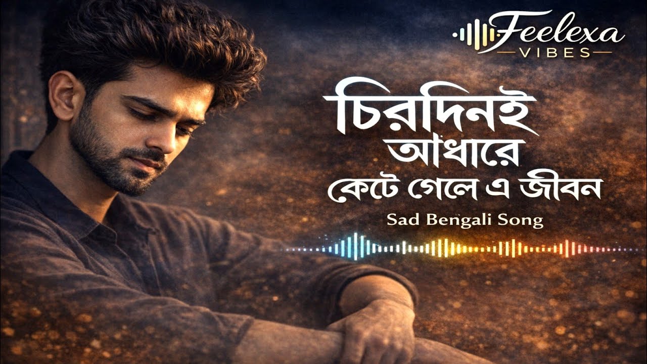 চিরদিনই আঁধারে কেটে গেল | Bengali Sad Song | Emotional Bangla Music | Feelexa Vibes | Remix song