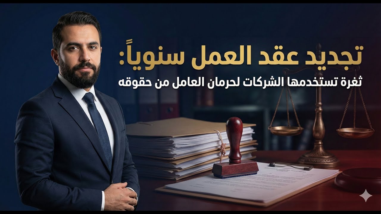 تجديد عقد العمل سنويا ثغرة تسخدمها الشركات مع العمال لحرمانهم من حقوقهم