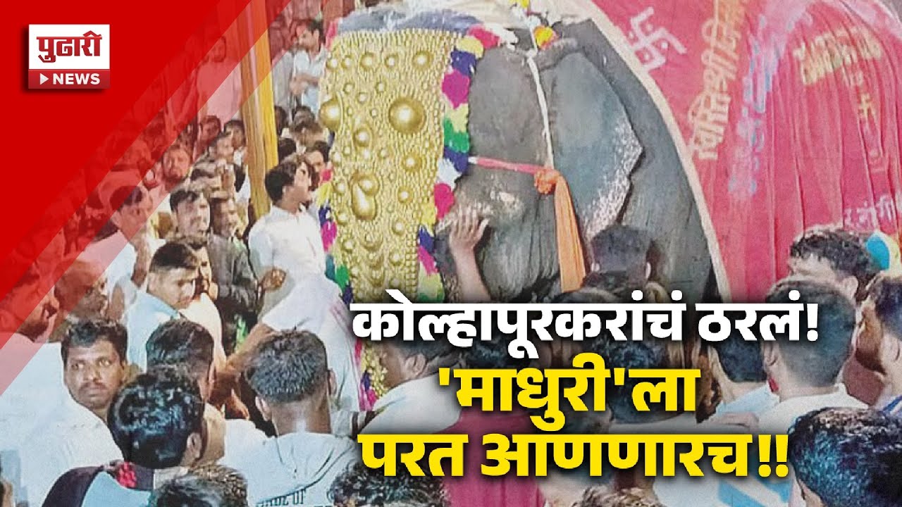 Pudhari News | माधुरी हत्तीण पुन्हा नांदणी मठात परतणार? #madhuri #kolhapur